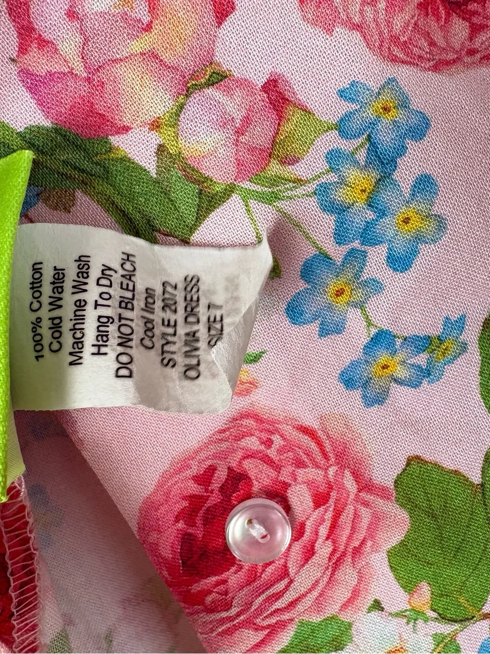 Classic Whimsy Olivia Dress Girls Size 7 Pink Rose Floral Ruffle Sleeve